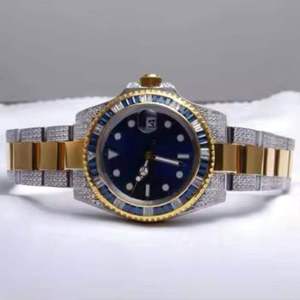 Reloj de Lujo Personalizado para Mujer, Cuarzo Analógico, Correa de Plata de Ley de Alta Calidad, Diamante Moissanita, Cristal de Acero Inoxidable - Product Image 1