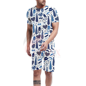 Best quality Selling Casual 2-Piece Men's T-Shirt and Shorts <b>Set</b> 100% Cotton Oversize Quick Dry Breathable High Quality OEM - Product Image 4