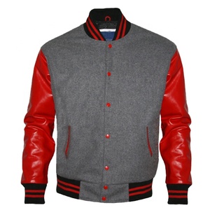 Chaqueta de Béisbol Varsity Personalizada OEM, 100% Lana, Parche Bordado en Chenilla, Cuello Alto, Logotipo Frontal, Unisex, Invierno - Product Image 1