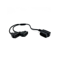 OBD2 One-to-Two Diagnostic Extension Cable 25CM OBDII Y Splitter J1962 16Pin Adapter Harness