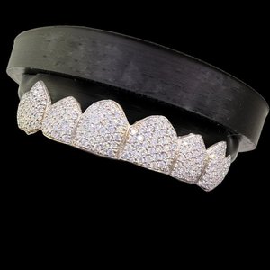 Grillz Dentales de Diamantes, Corte Brillante Redondo, Microincrustaciones, Estilo Hiphop, Unisex, Uso Diario, Grillz Finos - Product Image 6