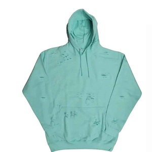 Sudadera con Capucha Unisex Extra Grande, Color Sólido, Algodón French Terry, Estilo Casual para Otoño, Diseño con Bolsillos, Ajuste Transpirable - Product Image 3