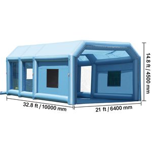 Cabina Gonfiabile Portatile per Verniciatura con Potenti Ventilatori da 1100W+750W, 32.8 X 21 X 14.8 ft, Purificatore d'Aria Certificato ISO - Product Image 5