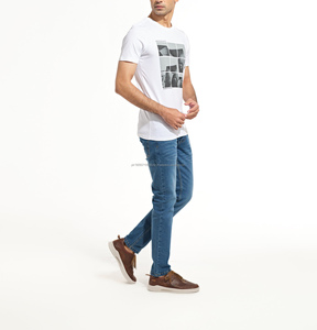 T-shirt personnalisé pour hommes T-shirt graphique 100% coton T-Shirts oversize courts à épaules tombantes T-shirts respirants - Product Image 3