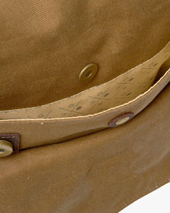 Genuine Leather Water Resistant Canvas Backpack Soft Travel <b>Laptop</b> <b>Bag</b> Wholesale Bulk Custom Logo Supplier LCB-0039 - Product Image 5