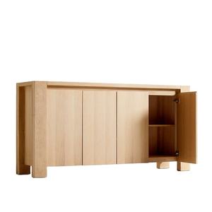 ตู้ข้างเตียงสไตล์โมเดิร์น Aston 4 บาน ผลิตจากไม้สักแท้คุณภาพดี เคลือบสีธรรมชาติ สำหรับใช้ในห้องนั่งเล่นภายในบ้าน - Product Image 3