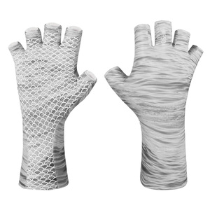 UPF 50+ Sun Protection Fishing <b>Gloves</b> <b>Fingerless</b> Anti-Slip UV Protection Fishing <b>Gloves</b> for Men Women Lightweight Quick Dry - Product Image 3