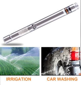 4 Inch Deep Well Multistage High Pressure Stainless Steel Resin Filled 220V 380V 0.75KW Plastic Impeller OEM 1 HP <b>Submersible</b> - Product Image 6