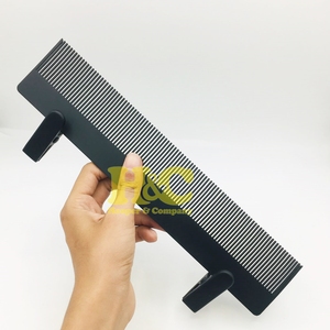 HOOPER COMPANY Nouveau support de perruque à maintien robuste, en acier inoxydable noir mat durable, avec logo personnalisé, pince de maintien pour extensions capillaires - Product Image 1