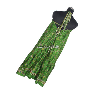 Nuevo Sari de Seda Indio para Mujer, Diseño Mixto con Estampados Variados, Disponible en 2026, Vestido Vintage Elegante para Cena, Sin Mangas - Product Image 6