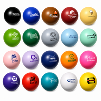 Ballon anti-stress souple en mousse PU imprimé avec logo personnalisé, en gros, en stock d'usine, jouet de relaxation, cadeaux promotionnels bon marché