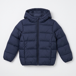 Veste d'hiver matelassée à capuche pour garçons, fermeture éclair, respirante, écologique, manteau pour enfants - Product Image 1