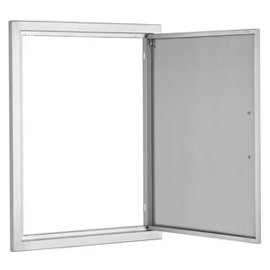 Maniglia verticale singola per porta da cucina esterna in acciaio inossidabile da 20W x 27H pollici, per montaggio a filo, accessori per mobili e parti di ricambio per barbecue - Product Image 5