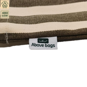 Sac fourre-tout promotionnel en textile réutilisable de 16 onces, sac de shopping promotionnel 35x35 cm, logo personnalisé, vente en gros, modèle SNC107 - Product Image 5