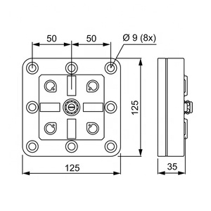 Hpedm Systeem 3r-602.10-v Precisie Staal Low-Profile Pneumatische Klauwplaat Voor Cnc Edm Verwerking HE-R06757.C - Product Image 2