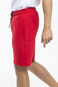 Pantalones cortos rojos lisos sólidos Pantalones cortos transpirables para hombres Moda única Venta caliente Varios diseños Pantalones cortos ajustados - Product Image 3