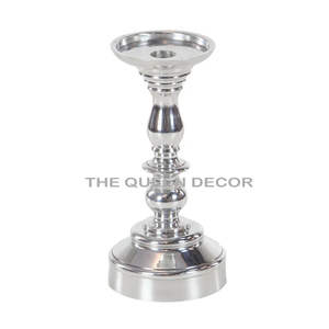 Support de bougie en aluminium avec finition laiton antique, design gaufré, fait main, prix de gros, pour la maison, taille personnalisée - Product Image 2