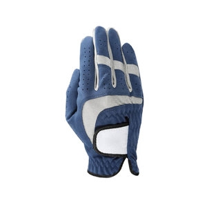 Guante de Golf para Hombre, Microfibra Suave, Blanco/Azul/Gris, para Mano Derecha, Antideslizante, Transpirable, Diseños Personalizados, Ropa Deportiva - Product Image 1