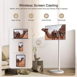Nouvelle cadre TV intelligent Wi-Fi de 55 pouces, décoratif, or antique et noir, pour affichage mural de téléviseur de style cadre - Product Image 5