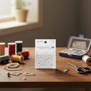 Perle Ilan per Artigianato 8mm Bianche Sacchetto da 15g - Product Image 2