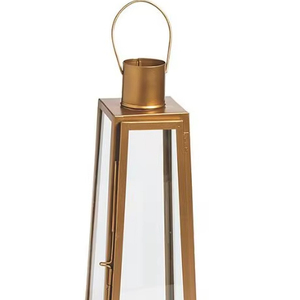 New Trending Factory Selling Metal & Glass Candle <b>Lantern</b> With Shiny <b>Gold</b> Finish Candle <b>Lantern</b> for Wedding & Garden Handmade - Product Image 1