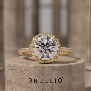 Anillo de compromiso de oro de 14k con diamantes cultivados en laboratorio, anillo de promesa, regalo para el Día de San Valentín - Product Image 6