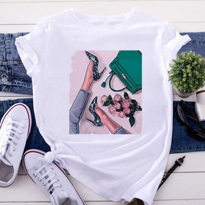 Camiseta Moderna con Estampado Gráfico, 100% Algodón, Unisex, Casual, de Manga Corta, Ecológica, Transpirable, Estilo Urbano, OEM - Product Image 1