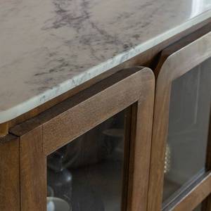 Vitrine Vandana Maxima Ultra en bois de manguier et marbre de Sienne - Product Image 2