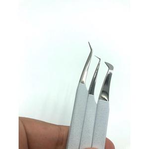 Pinzas para Pestañas con Punta Suave de Acero Inoxidable, Logotipo Personalizado para Extensiones de Pestañas, Herramienta Profesional para Extensiones de Pestañas 303 - Product Image 1