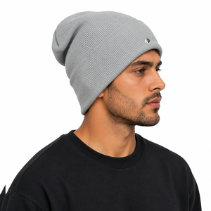 Gorro de punto para hombre con tejido cálido, textura acanalada suave al tacto y elasticidad cómoda para actividades en climas fríos OEM - Product Image 3