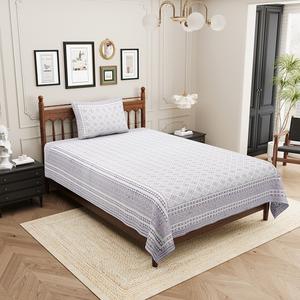 Nouvelles Parures de Lit Imprimées Réactives à Motifs Végétaux, 1 Housse de Coussin, Housse de Couette en Coton 300 Fils, Écologiques, Toutes Saisons, Nature - Product Image 3