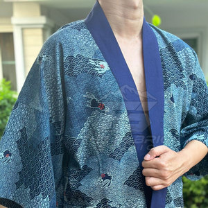 Chaqueta Kimono Japonesa de Invierno para Hombre de Alto Rendimiento, Tela Suave Lavada, Logotipo Frontal, Costuras Reforzadas, Material Premium, Servicio OEM - Product Image 2