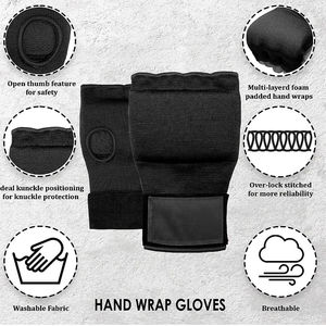 Guantes Interiores de Gel Elásticos para Entrenamiento, Envolturas Rápidas para Guantes de Boxeo, para Hombres y Mujeres, Kickboxing, Muay Thai, MMA - Product Image 5