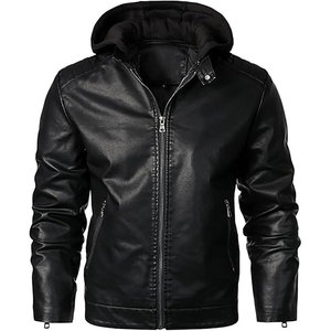High Quality Eco-Friendly Fashion Men's <b>Winter</b> Plus Size Genuine Leather Bomber Jacket Breathable Quick Dry - Product Image 2