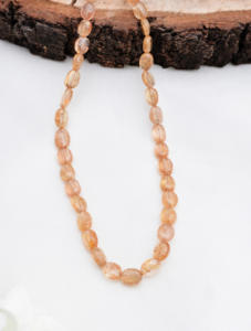 Topaze impériale naturelle, perles ovales de 10 pouces, forme naturelle, pour la fabrication de bijoux fins, pierre précieuse - Product Image 3