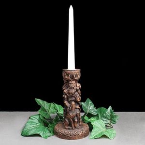 Support de bougie conique en résine, figurine mythique artisanale, style gothique, décoration de maison fantastique - Product Image 5