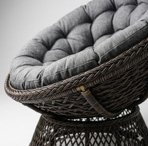 Contemporary Minimalist <b>Garden</b> Armchair Synthetic Rattan Outdoor Furniture for Luxury Hotel and Villa Project - Product Image 5