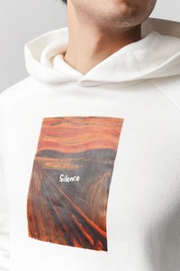 Sudadera con Capucha para Hombre, Blanca, de Algodón French Terry, con Bolsillo Frontal, Estampado de Dibujos Animados, Estilo Casual para Otoño, Corte Regular, con Función Térmica, 370g - Product Image 5