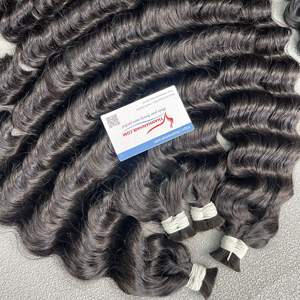 Paquetes de ondas profundas de pelo crudo vietnamita de gran oferta 2024, Vapor Súper dibujado rizado, muchos colores disponibles - Product Image 3
