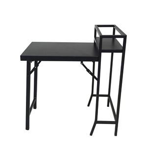 Set Bistrot Pieghevole da Esterno 3 Pezzi Nero con Tavolo e Sedie - Arredamento da Giardino - Product Image 4