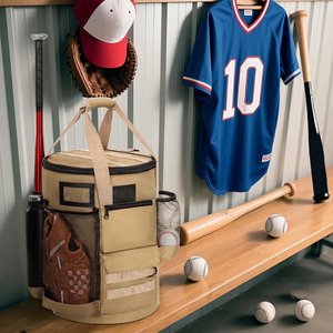 Bolsa multifuncional para pelotas de béisbol, correa para el hombro, materiales de alta calidad, estuche de almacenamiento para equipos de entrenamiento para atletas de béisbol - Product Image 6