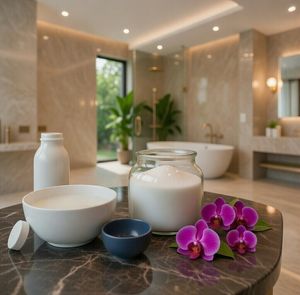 Sal de Baño Natural Ecológica del Himalaya, Piedra de Spa, Mezcla de Cristales Orgánicos con Esencia de Menta para una Frescura Refrescante y Cuidado Suave de la Piel - Product Image 1