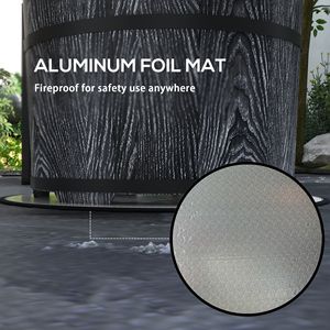 Portable 20\" Barrel Style Fire Pit Smokeless Wood Burning Fireplace Fireproof <b>Mat</b> Magnesium Oxide Low Smoke for <b>Camping</b> - Product Image 6