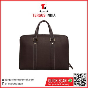 Customized Leather <b>Laptop</b> Bags Computer <b>Cover</b> Custom Design Genuine Leather Bag From India - Product Image 2