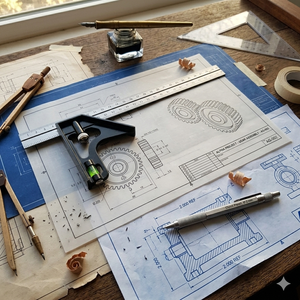 Professional <b>Combination</b> <b>Square</b> Ruler Stainless Steel With Magnetic Base 3 Magnets And Additional Clutch Pencil 2 mm - Product Image 1