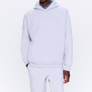 Chándal Deportivo Personalizado con Logotipo, de Poliéster/Algodón, 500 g/m², Felpa Gruesa, 2 en 1, Estilo Hip Hop, con Capucha, Cordón Ajustable, Bolsillos Laterales, Corte Holgado, para Hombre - Product Image 2