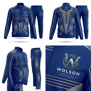 Conjunto Deportivo Profesional Sublimado 100% Algodón Transpirable de Secado Rápido, Chaqueta y Pantalones Deportivos con Estampado Personalizado para Gimnasio y Entrenamiento - Product Image 5