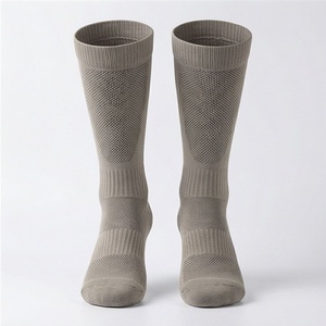 Knee High Running <b>Socks</b> Breathable Moisture Wicking Polyester Spandex Adult Summer Sports <b>Compression</b> Support - Product Image 1