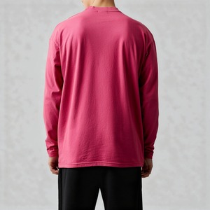 Wholesale 100% Cotton Long Sleeve T-Shirt – Crew Neck, Unisex, Custom <b>Logo</b>, OEM Available - Product Image 4