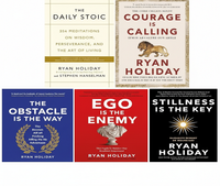 5 Kitap Seti Yüksek Kaliteli Yetişkinler İçin Günlük Stoacı Cesaret Çağırıyor Engeller Yoldur Ego Düşmandır Huzur Anahtardır Ciltsiz Kurgu